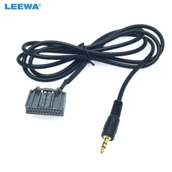 LEEWA New Car 3.5mm Audio AUX-in Adapter 24Pin Connector Changer Cable For Honda CRV/Civic/Vezel/Crider/XR-V/Elysion Wire