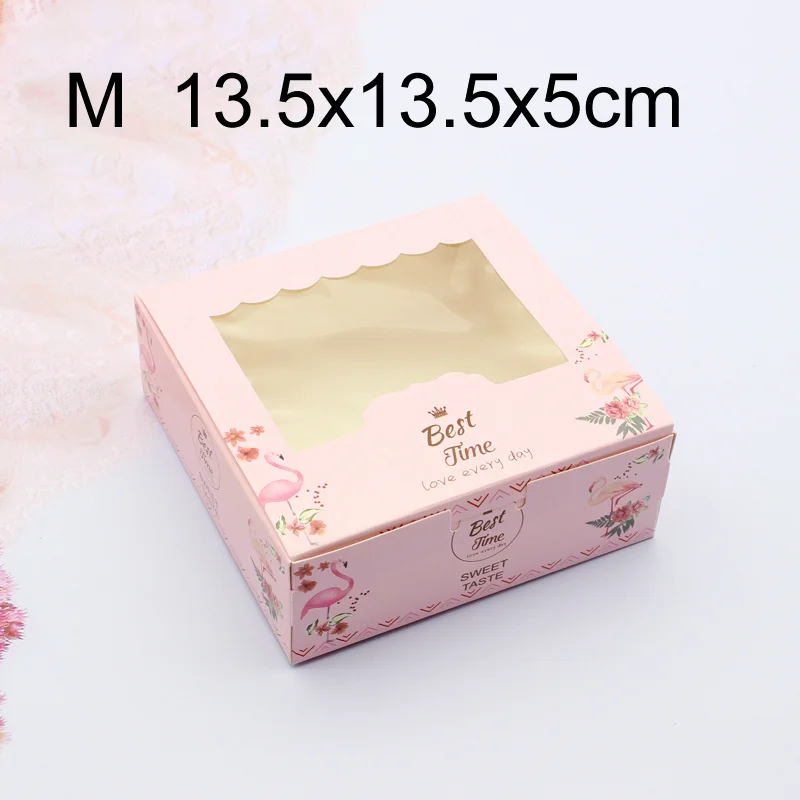 5/10pcs Kraft Paper Packaging Wedding Engagement Box Party Pink Chocolate Cake Candy Gift Boxes Birthday Favors Cardboard view 4