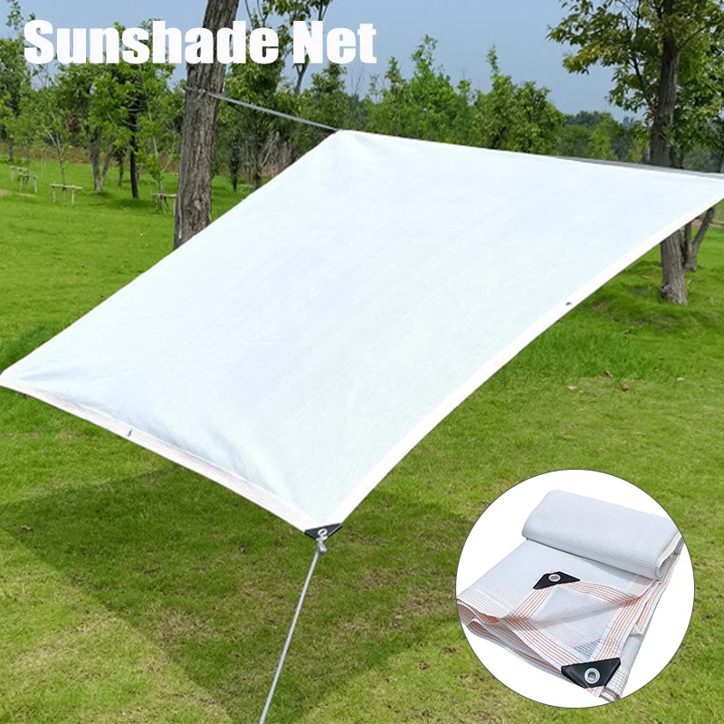 

White HDPE Anti-UV 90% Shading Net Outdoor Awning Garden Succulent Plant Sunshade Net Pergola Fence Net Swimming Pool Shade Sail