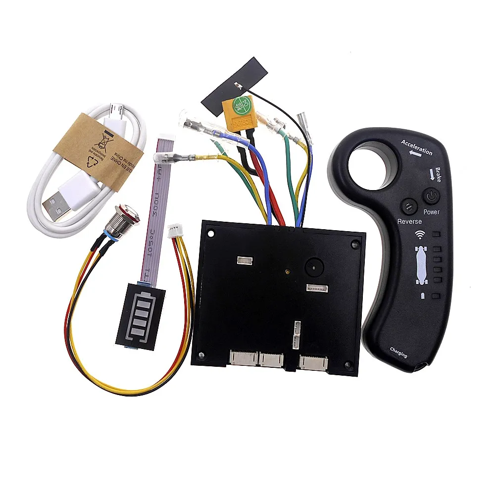 

Remote control electric four-wheel skateboard brushless controller sine wave controller wireless driver dual drive 36V