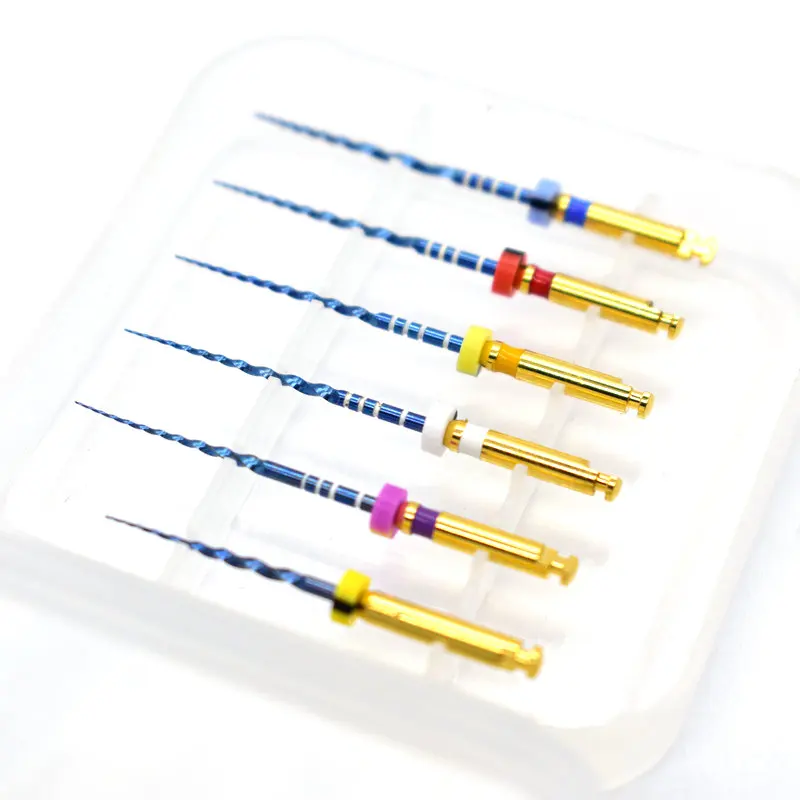 

Стоматологические ротационные суперфайлы синие файлы роторные файлы niti с тепловой активацией гибкие эндодонтические файлы Использование для корневых каналов