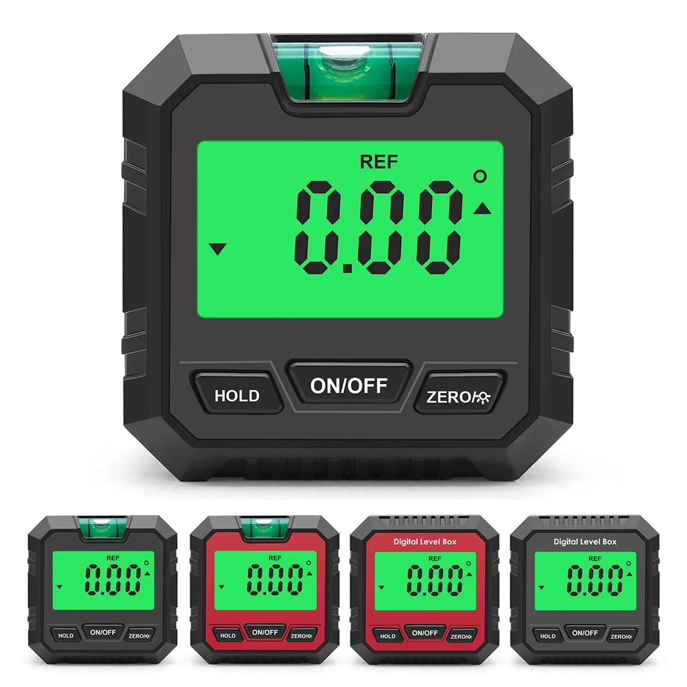 90 Degree Mini Digital Protractor Inclinometer Electronic Level Box Magnetic Base Measuring Tools Angle Finder