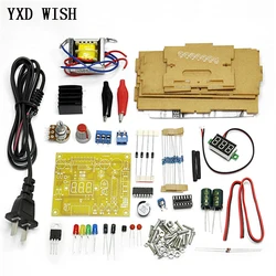 LM317 Adjustable Voltage Regulated Power Supply DIY Kit LM317 AC 220V to DC 1.25-12V Stabilized Power Supply laboratory