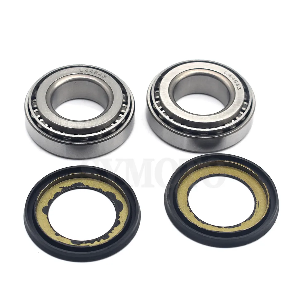 Motorcycle Bearing CONE L44643 Steering Head Bearing With Seal For Harley Touring Sportster 883 1200 XL Dyna Softail ALL 25x50mm