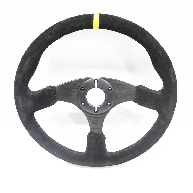 Spsld refitting racing 14 inch 350mm flat drift steering wheel / Suede steering wheel