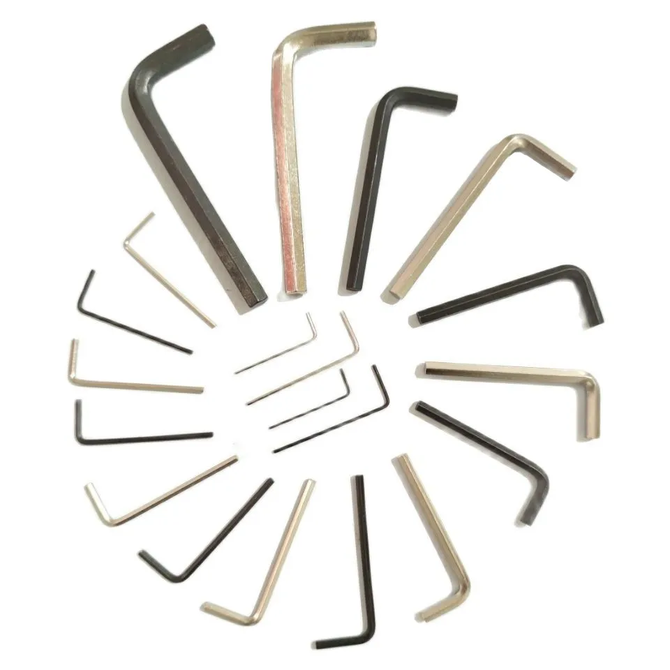 5pcs Allen Wrench L Shaped Silver Black Hex Hexagon Key Allen wrench 0.9mm 1.27mm 1.5mm 2mm 2.5mm 3mm 4mm 5mm 6mm 8mm