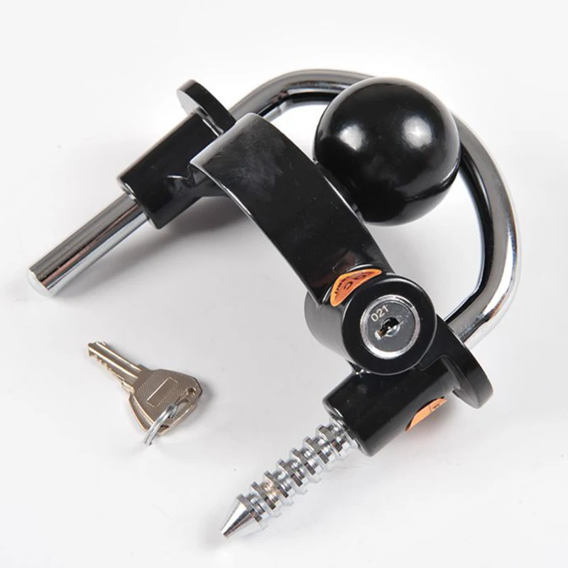 1 Pcs Universal Anti-Theft Lock Hitch Coupling Lock Trailer Parts Tow Ball Caravan Camping Anti Theft Trailer Accessories view 4