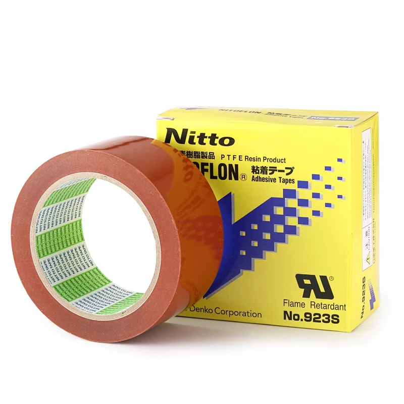 

50mm 5cm Orange NITTO 923S PTFE Nitto Teflong Adhesive Heat Resistance Tape