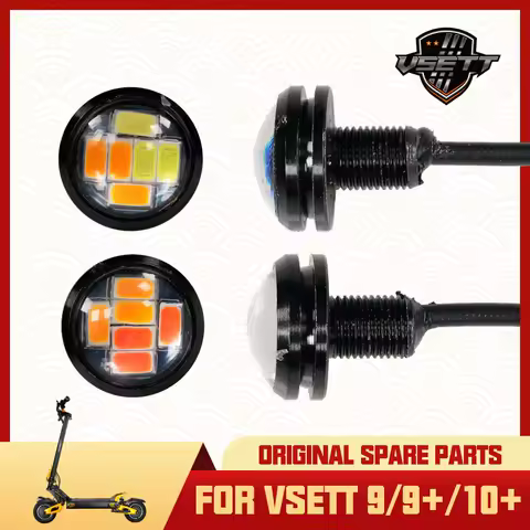Original VSETT Front &amp; Rear LED Light Bulb for VSETT 9 9+ 10+ Electric Scooter Deck Lamp With Fixing Bracket MACURY Spare Parts