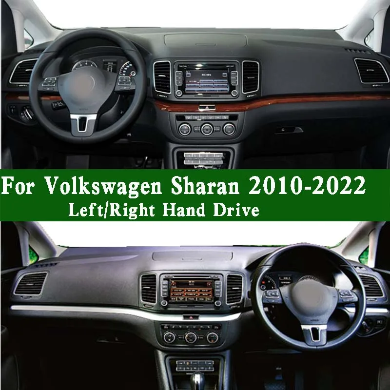 

For Volkswagen VW Sharan Mk2 7N1 7N2 2010-22 Dashmat Dashboard Cover Instrument Panel Protective Pad Dash Mat Anti-Dirt Ornament