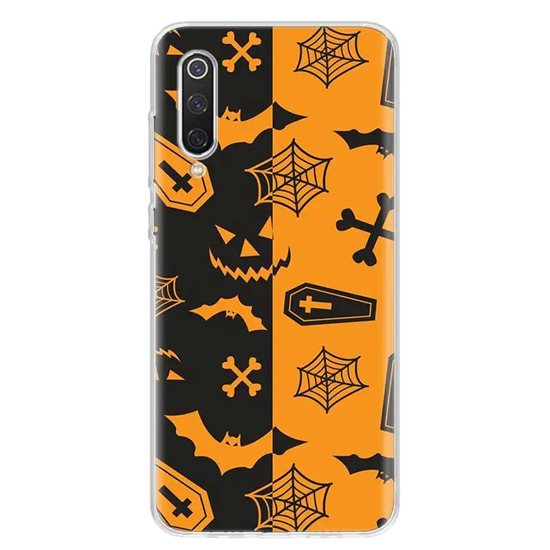 Bat Skeleton Halloween Pattern Phone Case For Xiaomi Redmi Note 13 Pro Plus 5G 12 12C 9 9T 9C 9A 10C 10A 10 K60 K70 Pro 8A 8 7A