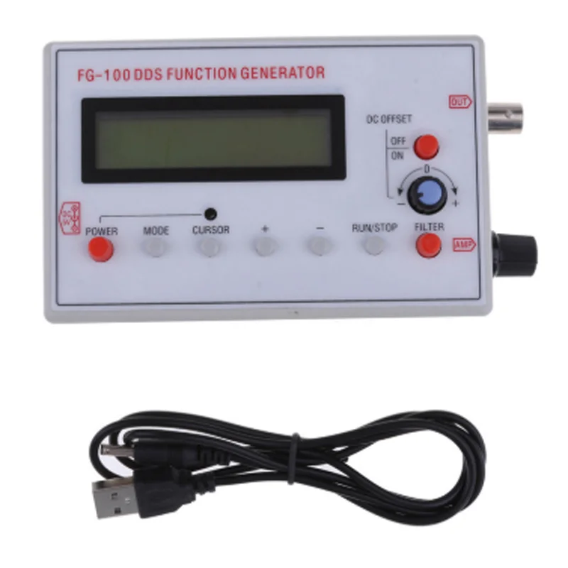 FG-100 DDS Function Signal Generator Frequency Counter 1Hz - 500KHz