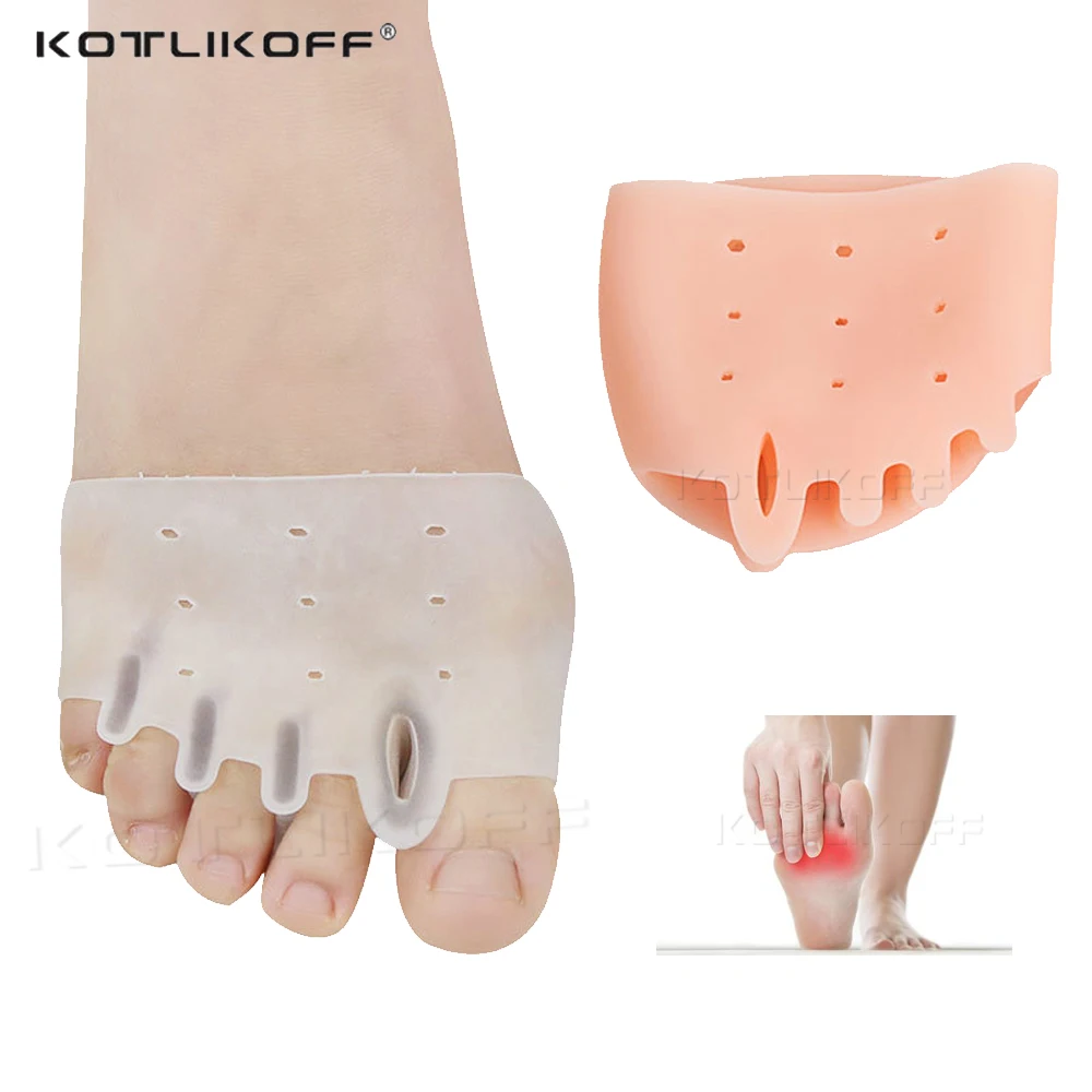 KOTLIKOFF Toe Separator Separateur D'ortei Hallux Valgus Corrector 5 Hole Bunion Orthotics Protector Bones Overlapping Pedicure