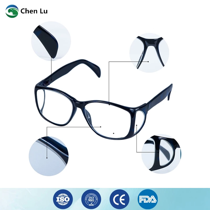 Genuine front and side protection radiological protection 0.5/0.75mmpb lead spectacles x-ray gamma ray shielding lead glasses