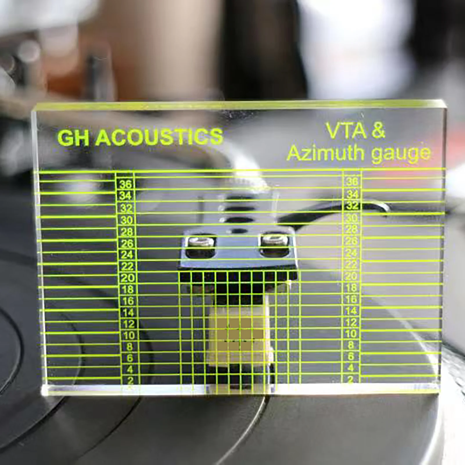 VTA Balance And Azimuth Adjustment Ruler Vinyl Record Phono Tonearm VTA/Cartridge Measuring Bag Ruler Player Azimuth Drop Ship