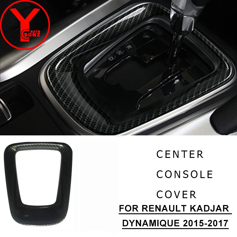 

ABS Carbon Center Console Cover Protector For Renault Kadjar Dynamique 2015 2016 2017 Accessories Interior Parts YCSUNZ