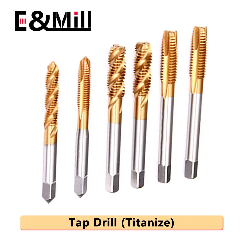 Machine tap m6 thread m5 tapping m3 drill bit m8 tapping m10 stainless steel m12 teeth m4 tip screw cnc tap drill mill cutter