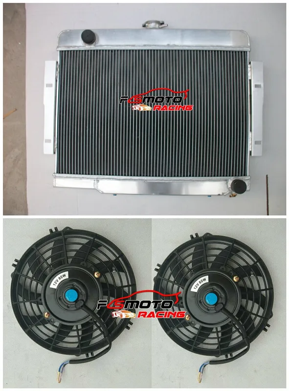 

Aluminum Radiator + Fan Racing For 1972-1986 Jeep CJ CJ5 CJ7 V8 Conversion 1973-1978 73 74 75 76 77