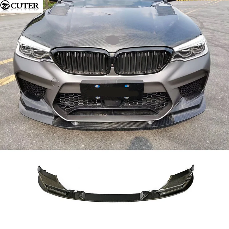 F90 M5 G30 5 Series 3d Style Carbon Fiber Auto Car Front Bumper Lip for Bmw F90 M5 G30 M5 Front Bumper