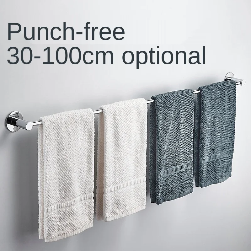 Wall Mounted Chrome Plated 60cm Single Towel Bars Bathroom Towel Hanger Bathroom Accessories Towel Rack