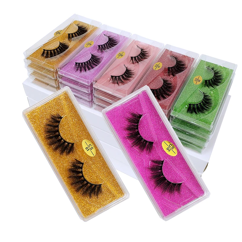 Pestañas de visón 3D esponjosas, pestañas dramáticas, maquillaje, pestañas de visón Wispy, pestañas postizas largas naturales, pestañas postizas