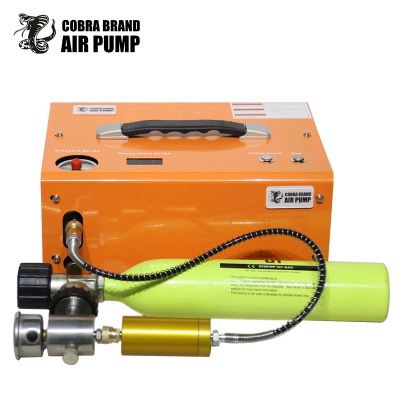 

COMbar 4500Psi 300Bar 12V PCP Air Compressor High Pressure Pump Compressor Transformer Pneumatic Airgun Rifle Inflator