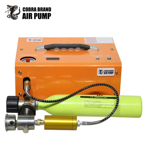 COMbar 4500Psi 300Bar 12V 220V 110V PCP 공기 압축기 고압 펌프 압축기 변압기 공압 공기총 소총 팽창기