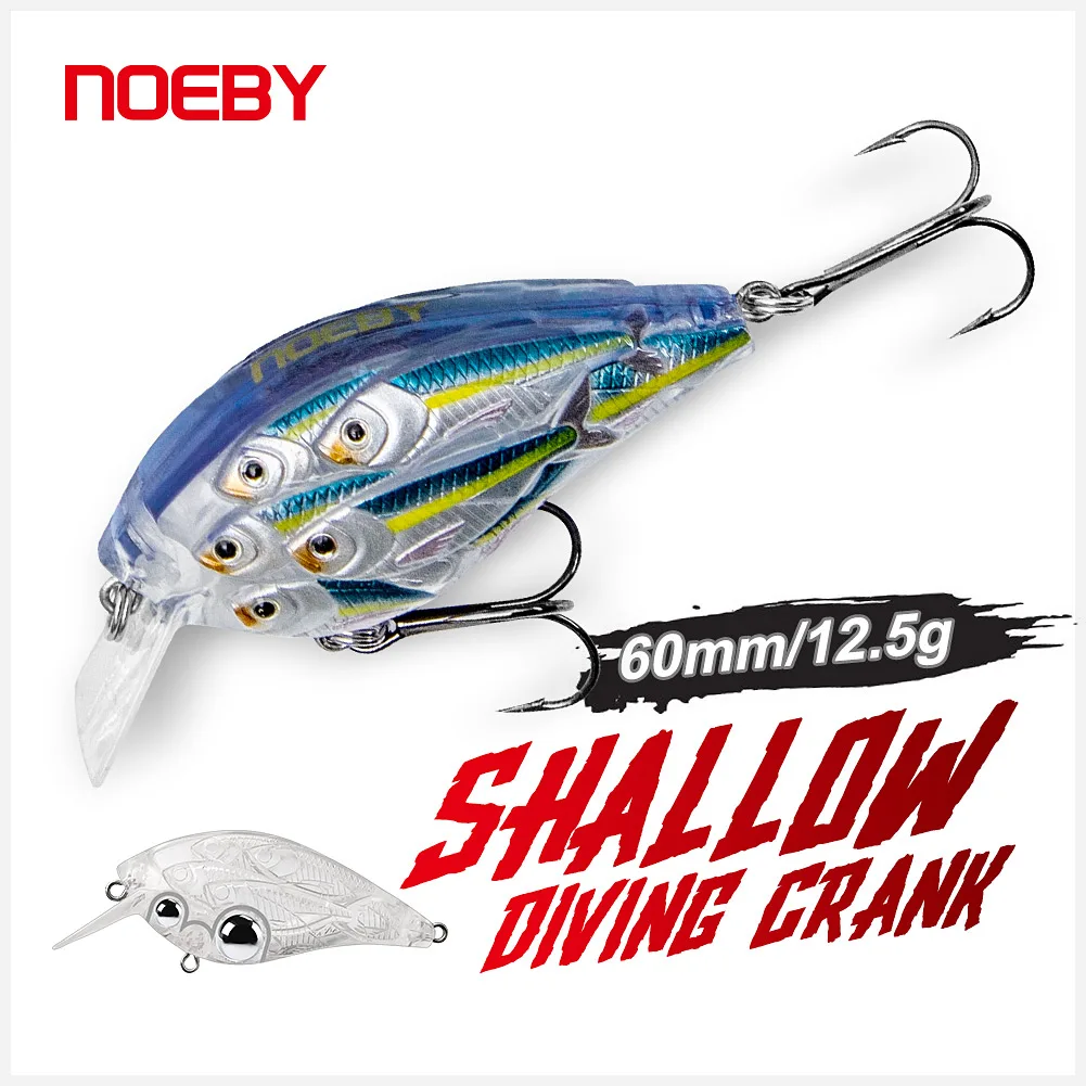 NOEBY Crankbait 60mm flotante – Señuelo para lubina y trucha - imagen 2