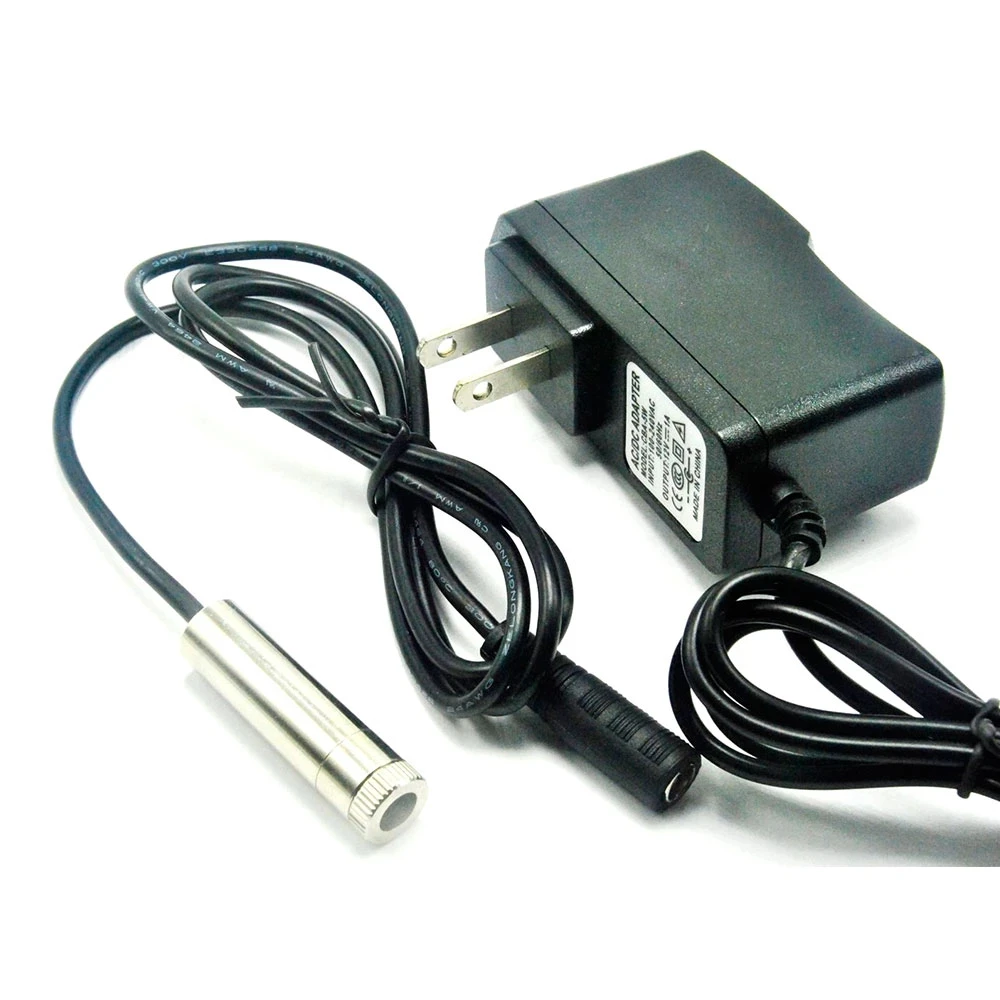 3Pcs 650nm 30Mw 12X35Mm Positionering Focusable Laser Diode Module W Ac Adapte