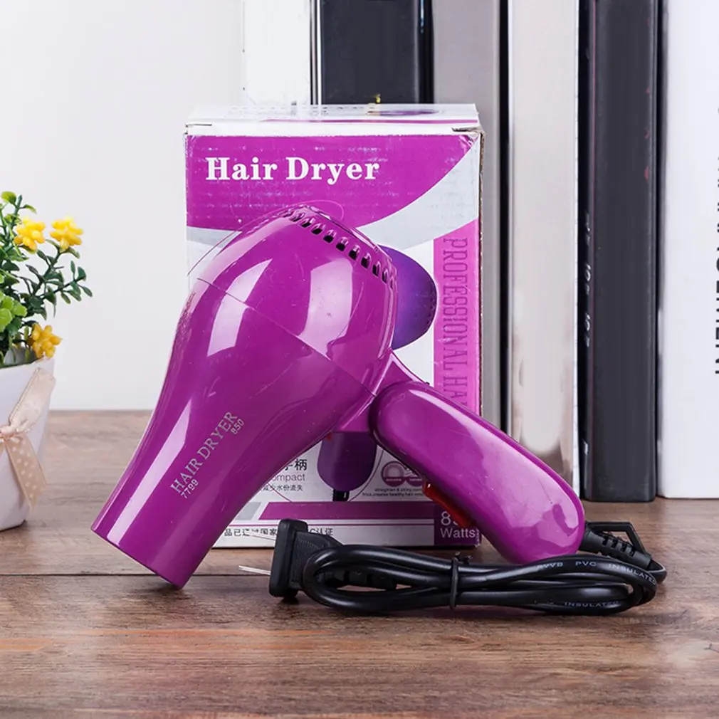 Mini Professional Hair Trockner Sammeln Düse 220V UNS Stecker Faltbare Reise Haushalt Elektrische Haar Gebläse