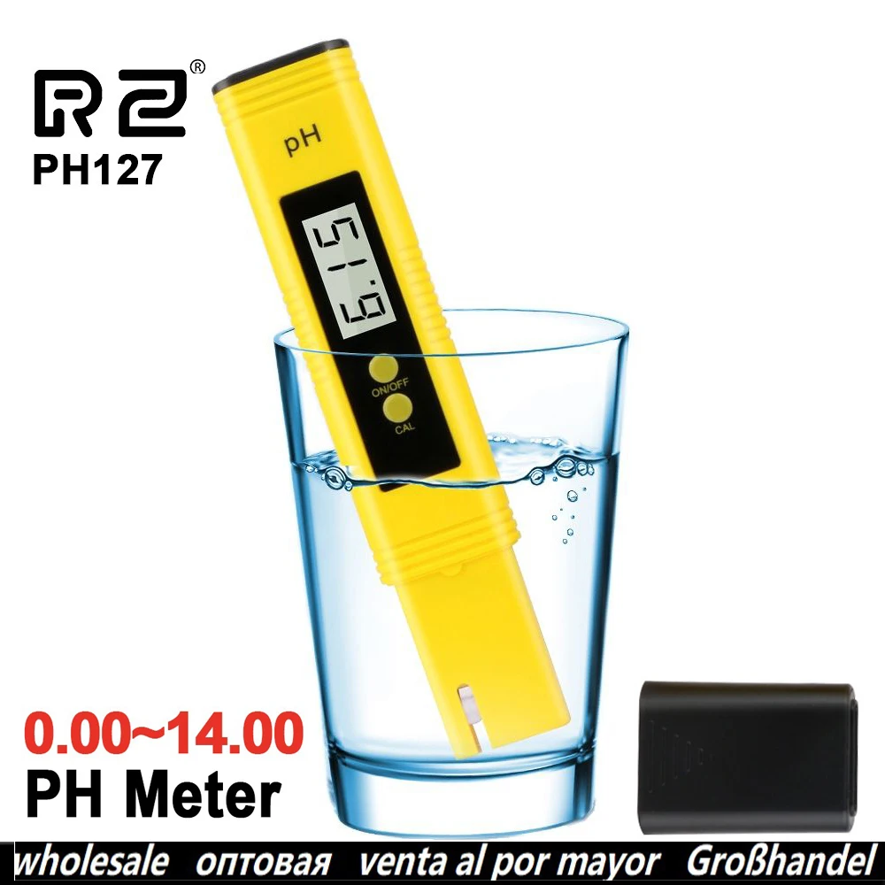 PH Meter Water 18 pcs LCD Digital PH Tester Pen Intrumentos Garden Hydroponics Wine Urine Aquarium Pool Water  PH127 RZ