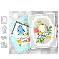 New Arrival Bird House Flower Branch Leaf Stems Metal Cutting Dies for 2021 DIY Scrapbooking Card Making Stencils