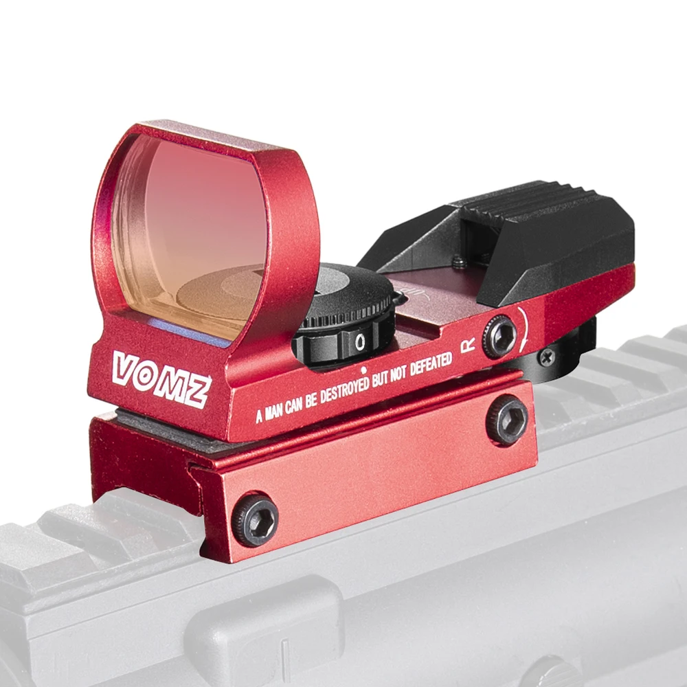 حار 20 مللي متر السكك الحديدية Riflescope الصيد البصريات المجسم ريد دوت البصر منعكس 4 شبكاني التكتيكية نطاق اصطدام البصر الصيد