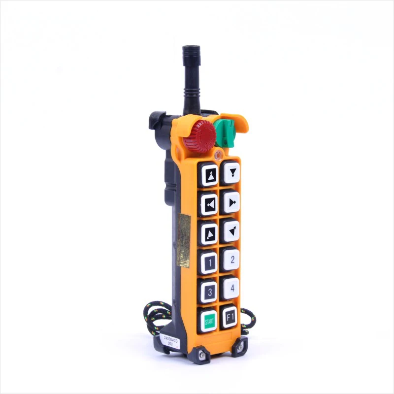 Imagem -02 - Telecrane Cordless Industrial Guindaste Rádio Remote Control System Emissores 12 Two Steps Keys Botões de Velocidade Dupla F2412d Pcs