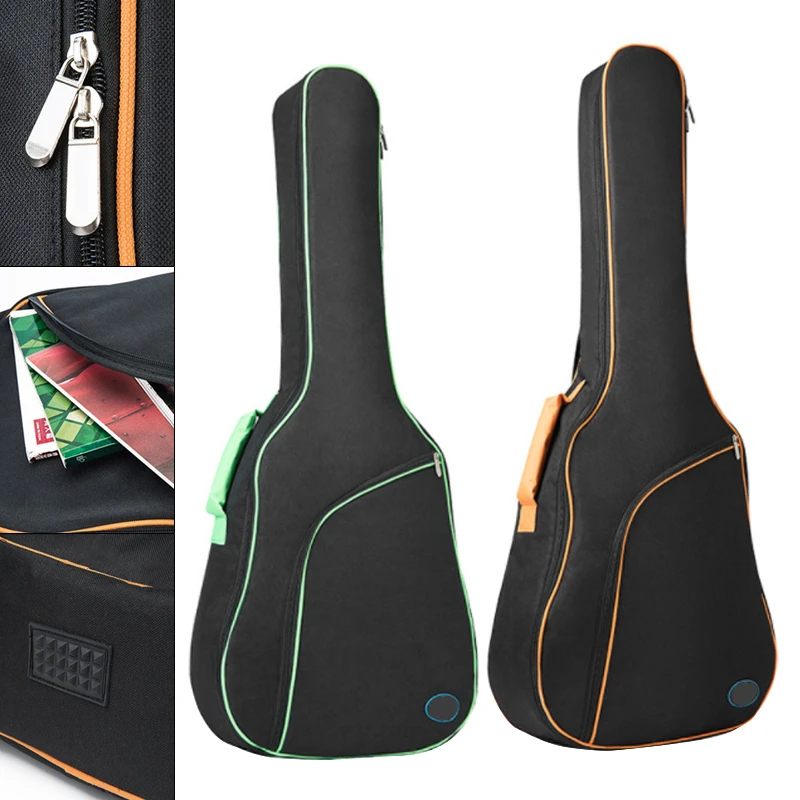 38 - 41 Inch Oxford Fabric Guitar Gig Bag Double Straps Pad 8mm/10mm Cotton Thickening Soft Cover Waterproof Backpack