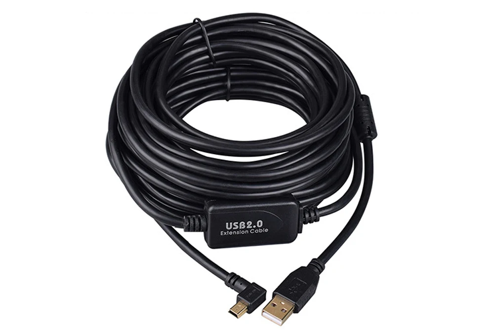 2M 3M 10M 20M 30M 90-Grad 5-Pin Mini-USB-Kabel Lade- und Datenübertragungs-Verlängerungskabel für digitale Überwachungskameras und Netzwerke – Detail 5