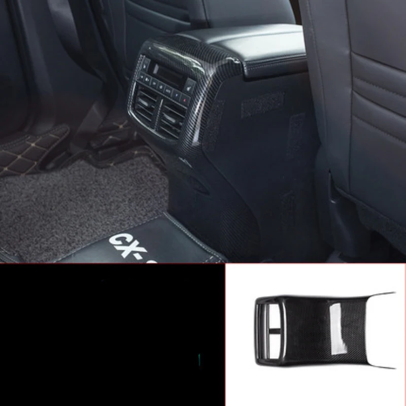 

For Mazda CX-8 CX8 2018 2019 Accesorios Car Armrest Box Rear Air Conditioner Outlet Frame Cover Trim Interior Mouldings