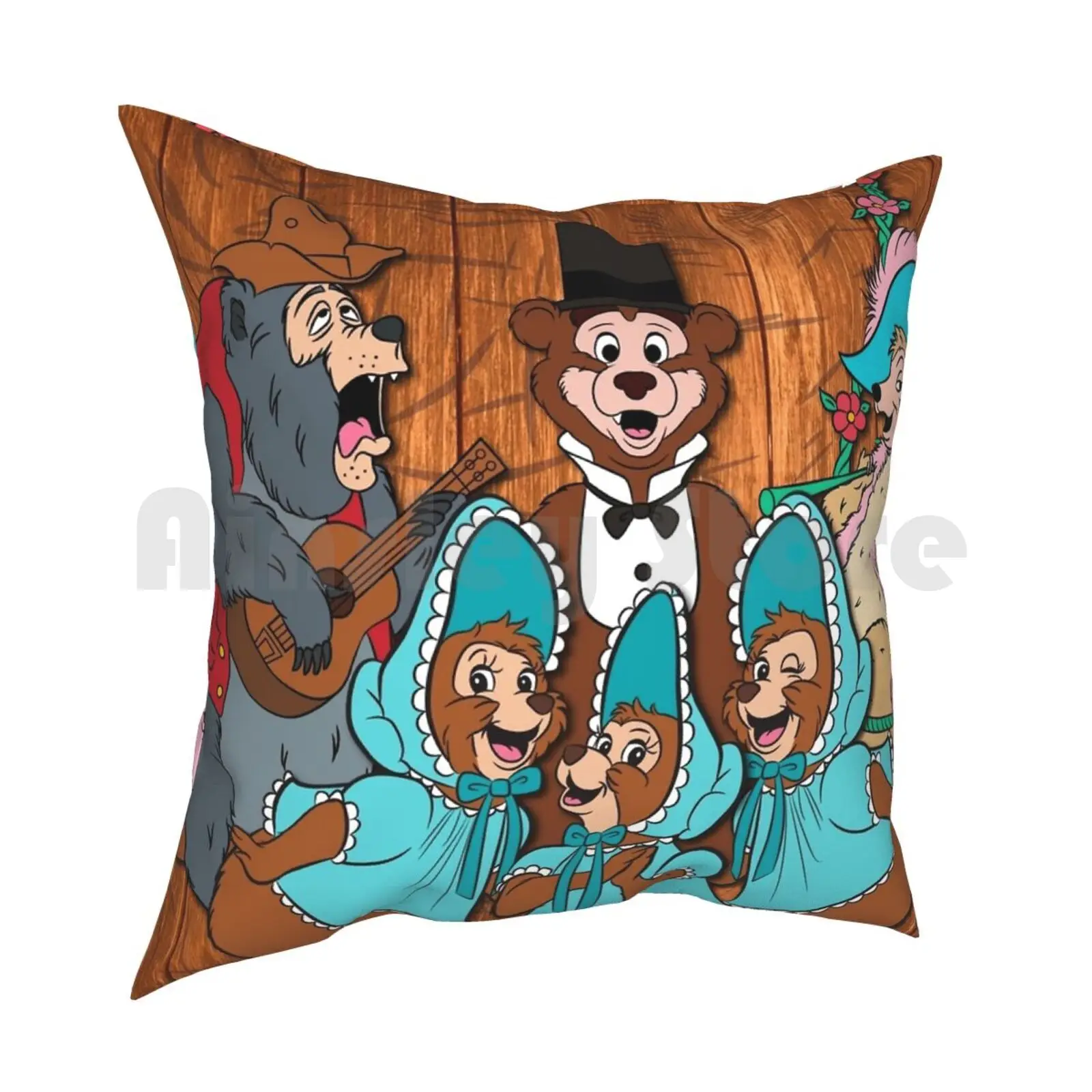 Country Bear Jamboree!! Pillow Case Printed Home Soft Throw Pillow Country Bears Countrybears Countrybear