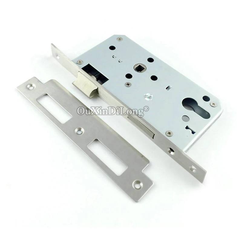 New 7255 / 5572 Square European Mortise Door Lock body Anti-theft Double Lock Tongue Gate Room Mute Door Lock body Repair Parts