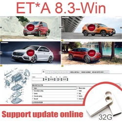 ET*A 8.3 window system software USB VIN search references Version 8.3 unttil 2021 Car diagnostic Not virtual for V*W+AU*DI+SE*AT