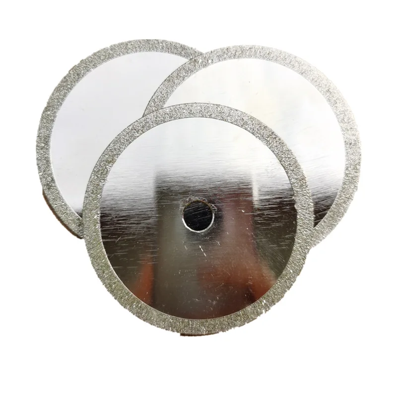Disco de molienda de diamante, disco de corte de vidrio de 80x1,2x10 agujeros, rebanada de diamante de doble cara, rebanada ranurada de 3 pulgadas