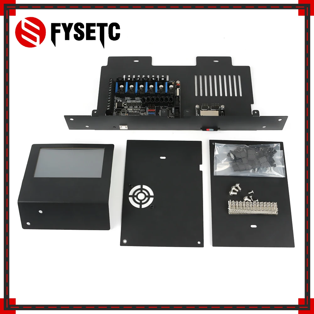 

Материнская плата FYSETC F6 V1.3 + 6 шт. драйвер двигателя TMC2208 + 4,3 дюймовый сенсорный экран Дисплей Чехол комплект для Ender 3 Ender-3