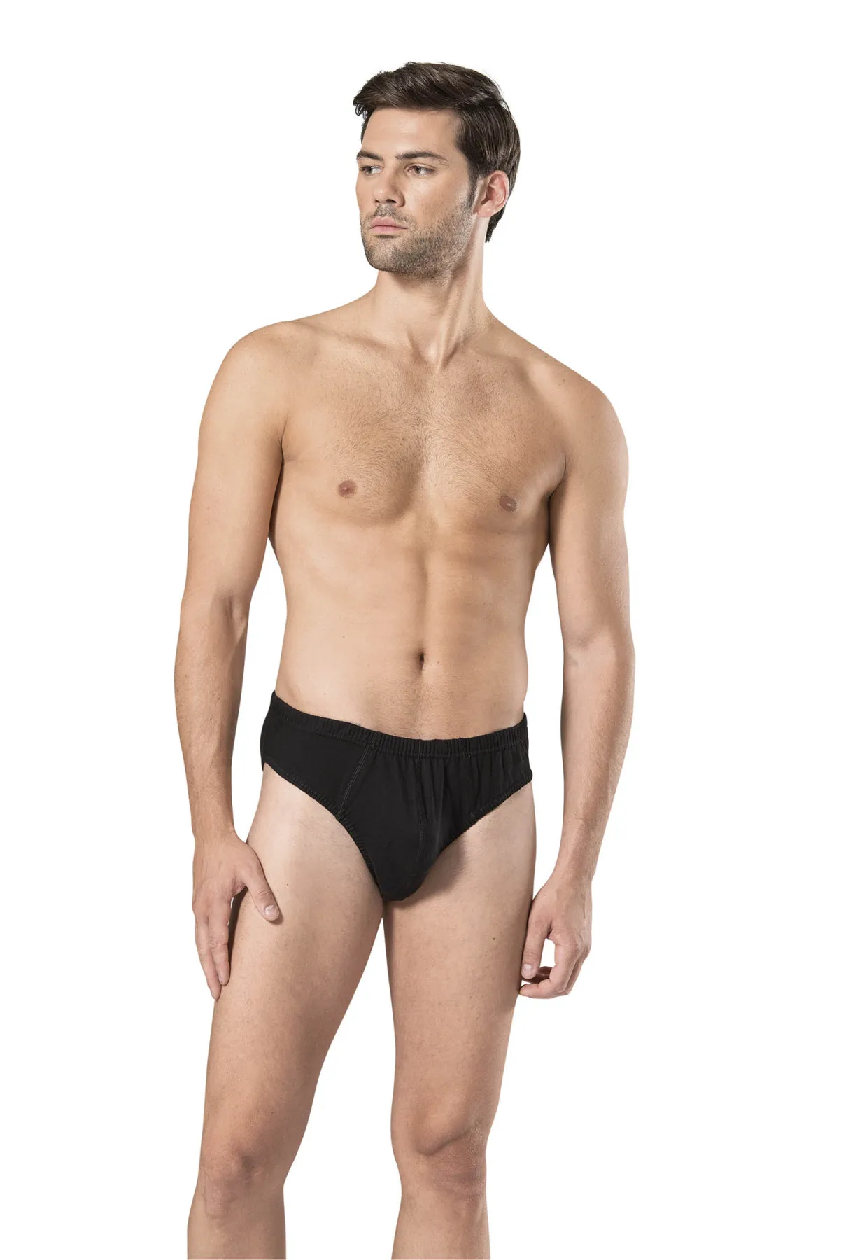 Pierre Cardin Male Black Briefs 9 PCs