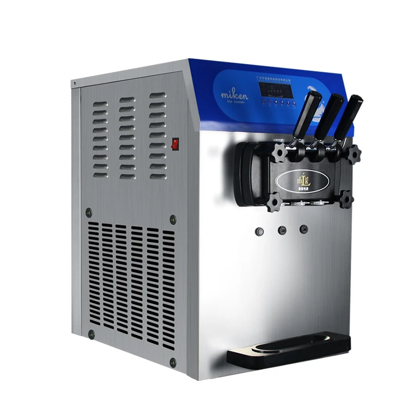 Slant Smart Ice Cream Machine 22-25L/H Mixed Flavor Cone Ice Cream Machine 1800W One-key cleaning and easy operation