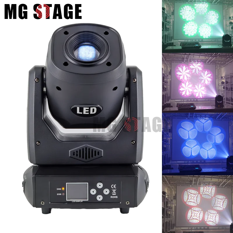 

Hight power 120W Gobo Spot led moving head light Lyres Dmx512 control beam DJ disco stage lighting Auto run Bar light