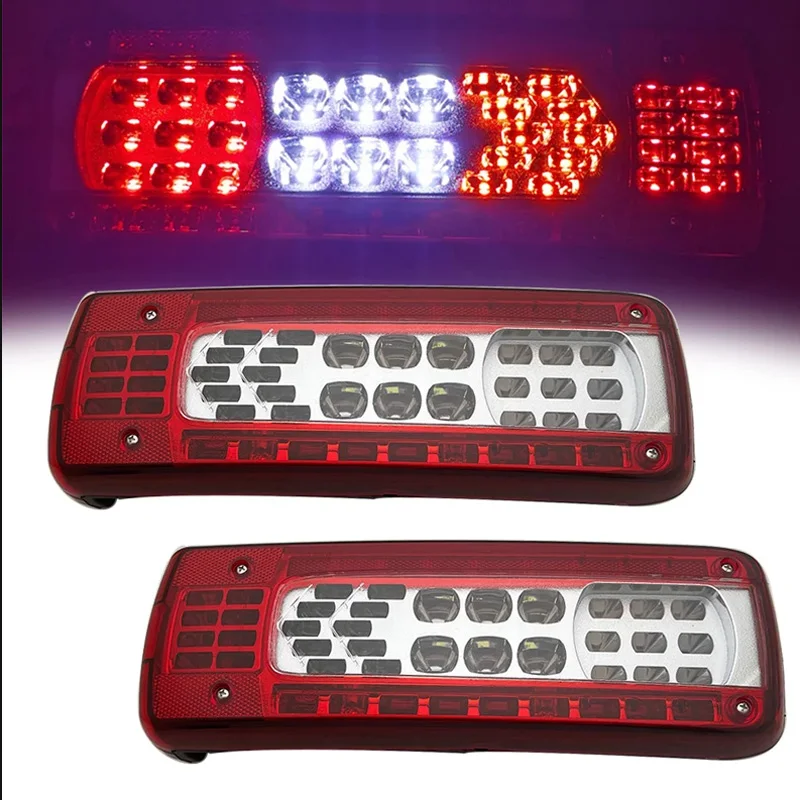 1Pair 24V Tail Light For Volvo Heavy Truck Trailer Parking Brake Turn Signal Light 20565106 20565107 20565106 20565107