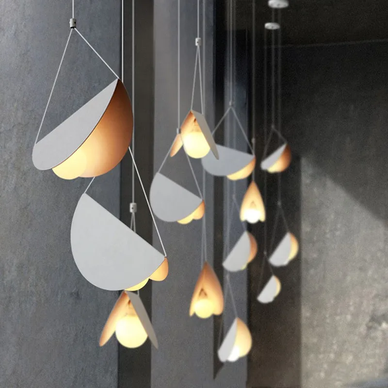 

Glider pendant light Metal lamp white Art origami lamp Cafe Dinning Room Restaurant Hotel Bar kitchen island pendant lights