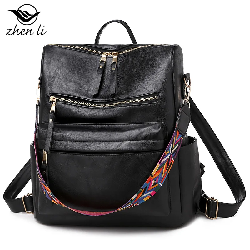 Women\'s bags 2021 new fashion Korean women\'s bags pu bags trendy backpack bags backpack women pures and bags bookbag Bolsa