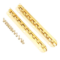 2pcs/lot Golden Metal Hinges 100m*9mm Mini Long gold Hinge Furniture Hardware Cabinet Jewelry Box Wooden Case Antique Vintage
