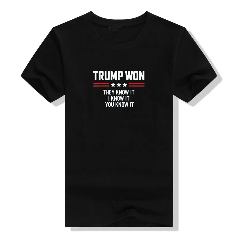 Funny-Trump-Won-They-Know-It-I-Know-It-You-Know-It T-Shirt Mens T Shirts